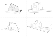 Vier Häuser